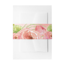 Casamento de Flores Românticas de Aquarela
