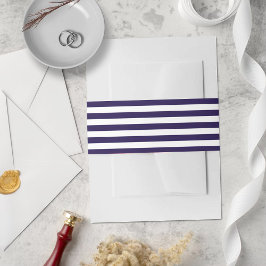 Faixa Decorativa Para Convite Casamento de Marinho Náutico Trendy Blue & White S