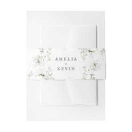 Faixa Decorativa Para Convite Casamento de Nomes de Aquarela Terrenos Elegantes