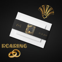 casamento do 1920 de ouro negro vintage