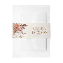 Casamento Floral de Aquarela de outono Elegante