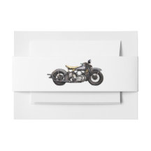 Casamento Moderno do Marinho de Motocicleta Vintag