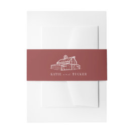 Faixa Decorativa Para Convite Casamento outono Vermelho Com Muita Fazenda Russo