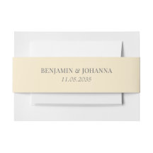 Casamento Personalizado Amarelo Manteiga Elegante