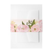 Casamento por Aquarela de Peônias Rosa Escamosas