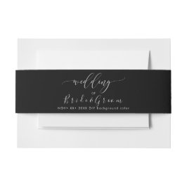 Faixa Decorativa Para Convite Casamento Preto+Branco