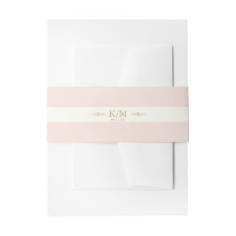 Faixa Decorativa Para Convite Casamento Romântico Francês Blush ID870