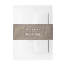 Faixa Decorativa Para Convite Casamento Rustic Burlap