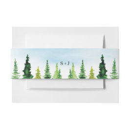 Faixa Decorativa Para Convite Casamento Rustic Mountain