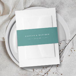 Faixa Decorativa Para Convite Casamento Verde Moderno e Simples