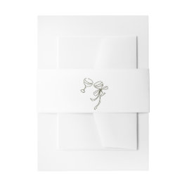 Faixa Decorativa Para Convite Casamento Verde-Oliva HEIDI