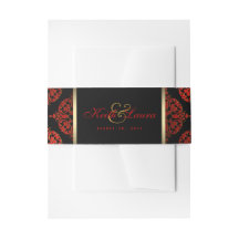 Casamento Vermelho Preto e Dourado