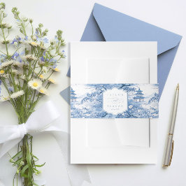 Faixa Decorativa Para Convite Chinoiserie Pattern Wedding ID1094