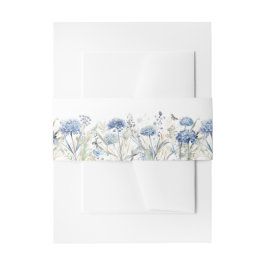 Faixa Decorativa Para Convite Convite de Casamento com Hortênsia Azul Empoeirada