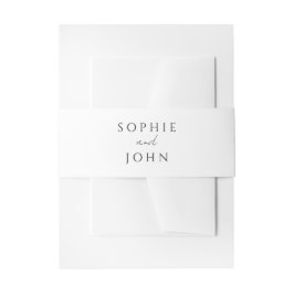 Faixa Decorativa Para Convite Convite de Casamento Minimalista
