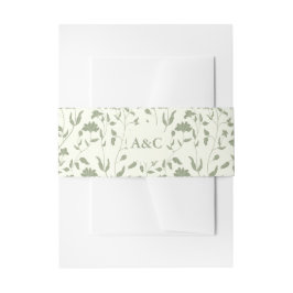 Faixa Decorativa Para Convite Cream Floral Invitation Banda