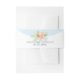 Faixa Decorativa Para Convite Delicar buquê de flores rosa e amarela