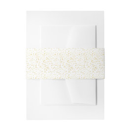 Faixa Decorativa Para Convite Dourado polo confetti,padrão,branco,chic,elegante,