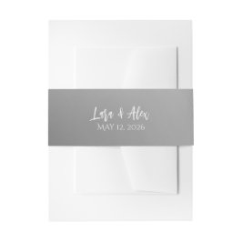 Faixa Decorativa Para Convite Elegant Black And White Wedding