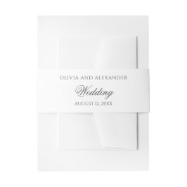 Faixa Decorativa Para Convite Elegante Banda Minimalista de Casamento de Chamada