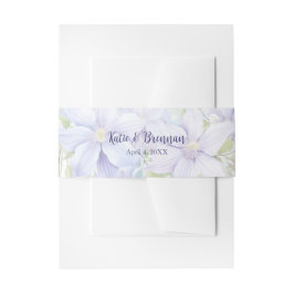 Faixa Decorativa Para Convite Elegante Periwinkle Wedding