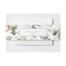 Eucalyptus Foliage Invitation Belly Band