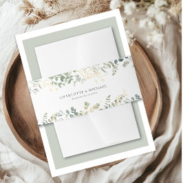 Faixa Decorativa Para Convite Eucalyptus Wedding
