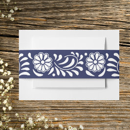 FAIXA DECORATIVA PARA CONVITE FLOR DE TALAVERA AZUL