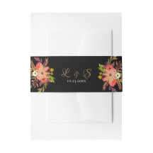 Flores de Aquarela Brilhantes Flores de Convite Fa