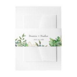 Faixa Decorativa Para Convite Folha Botânica Elegante