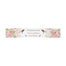 Graduação de Flor Elegante Rosa Personalizada