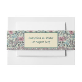 Faixa Decorativa Para Convite Humming bird and hibiscus pattern - belly band