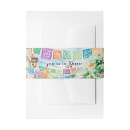 Faixa Decorativa Para Convite Junte-se a nós no México | Ilustração de Aquarela