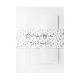 Faixa Decorativa Para Convite Lavender Lilac Floral Arch Wedding Invitation
