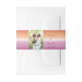 Faixa Decorativa Para Convite Lesbian Wedding Photo Pride Flag Gradient