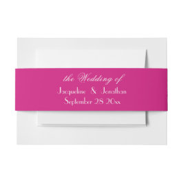 Faixa Decorativa Para Convite Magenta Chic Script Nomes Simples e elegantes Casa