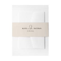 Minimalista Dusty RoseWedding Invitation Belly Ban