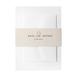 Faixa Decorativa Para Convite Minimalista Dusty RoseWedding Invitation Belly Ban