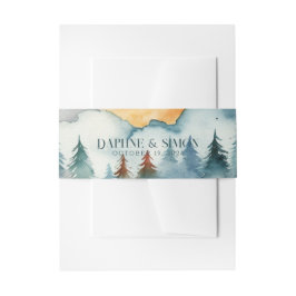 Faixa Decorativa Para Convite Misty Mountain Wedding