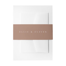 Faixa Decorativa Para Convite Mocha Mousse Boho Foto Moderna de Casamento