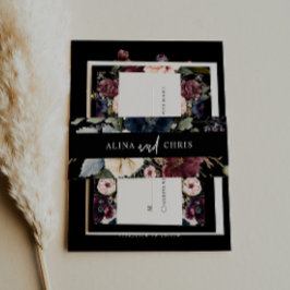 Faixa Decorativa Para Convite Moody Wedding Invitation Belly Banda