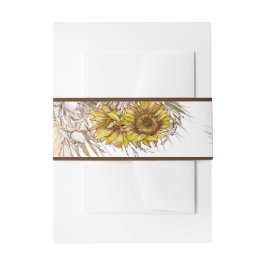 Faixa Decorativa Para Convite Mostarda russa Girassol 3