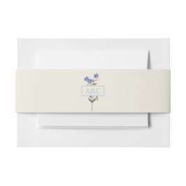 Faixa Decorativa Para Convite Natas doces de ervilha e Casamento Floral Azul