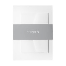 Nome personalizado minimalista cinza
