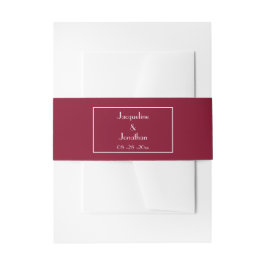 Faixa Decorativa Para Convite Nomes de Script Chic Modernos Casamento Elegante S