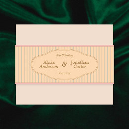 Faixa Decorativa Para Convite Ornate Art Nouveau Wedding