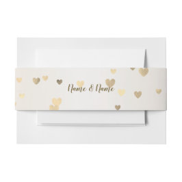 Faixa Decorativa Para Convite Ouro Casamento no inverno Bride rosa Bride Coraçõe