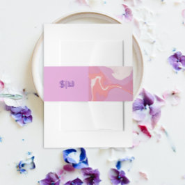 Faixa Decorativa Para Convite Pink Pastel Abstrato Art