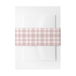 Faixa Decorativa Para Convite Preppy pink gingham country Bridal Shower