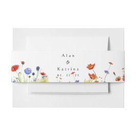 Faixa Decorativa Para Convite Primavera Meadow Wildflower